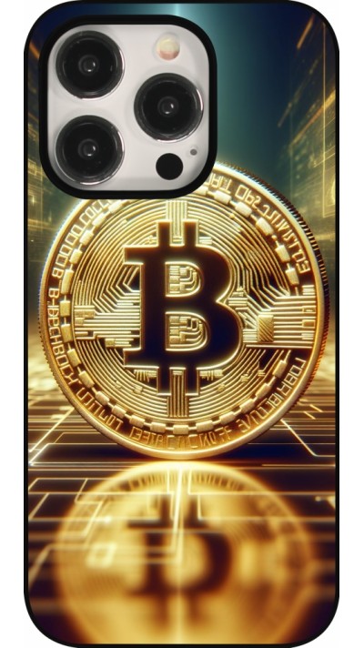 iPhone 15 Pro Case Hülle - Bitcoin Stehen