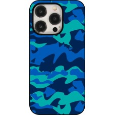 Coque iPhone 15 Pro - Camo Blue