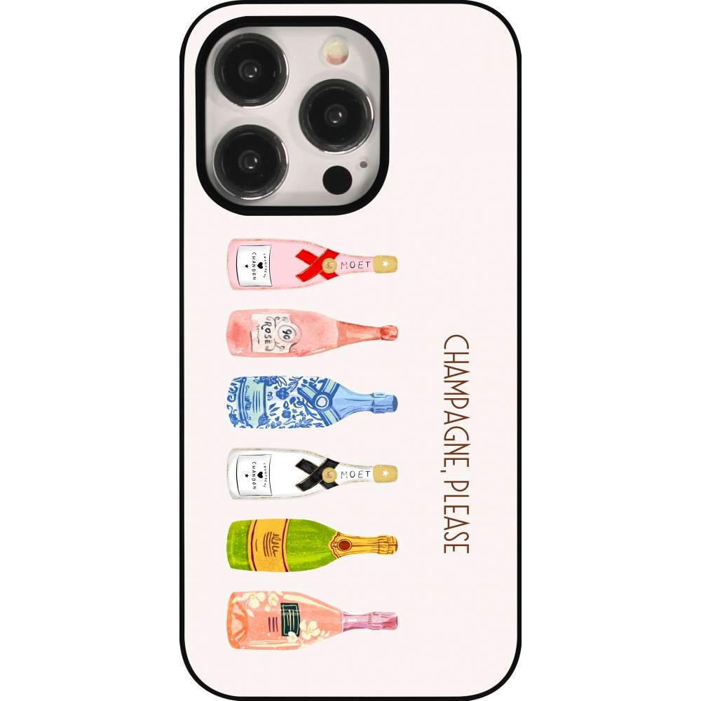 Coque iPhone 15 Pro - Champagne Please