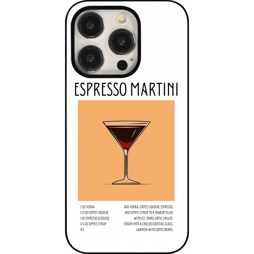 Coque iPhone 15 Pro - Cocktail recette Espresso Martini