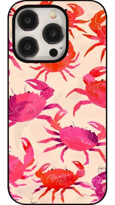 iPhone 15 Pro Case Hülle - Crabs Paint