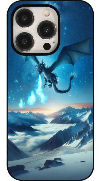 iPhone 15 Pro Case Hülle - Drache nächtliche Berg