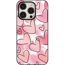 Coque iPhone 15 Pro - Easter 2023 pink hearts