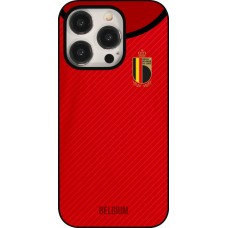 Coque iPhone 15 Pro - Maillot de football Belgique 2022 personnalisable