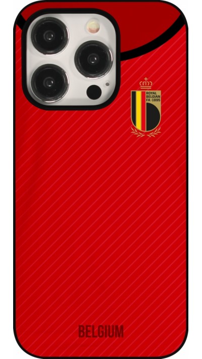 iPhone 15 Pro Case Hülle - Belgien 2022 personalisierbares Fußballtrikot