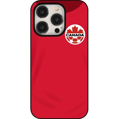 Coque iPhone 15 Pro - Maillot de football Canada 2022 personnalisable