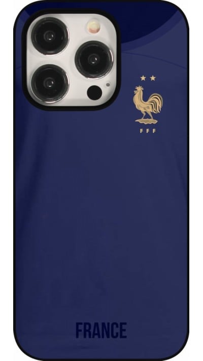 iPhone 15 Pro Case Hülle - Frankreich 2022 personalisierbares Fussballtrikot