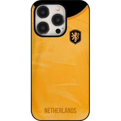 Coque iPhone 15 Pro - Maillot de football Pays-Bas 2022 personnalisable