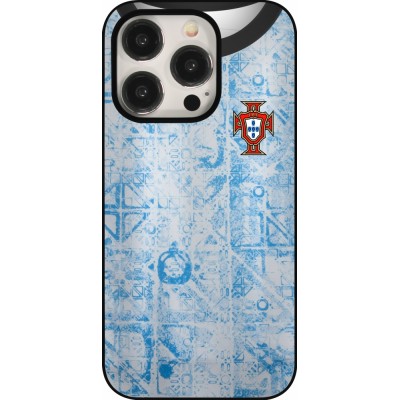 iPhone 15 Pro Case Hülle - Portugal Away personalisierbares Fussballtrikot