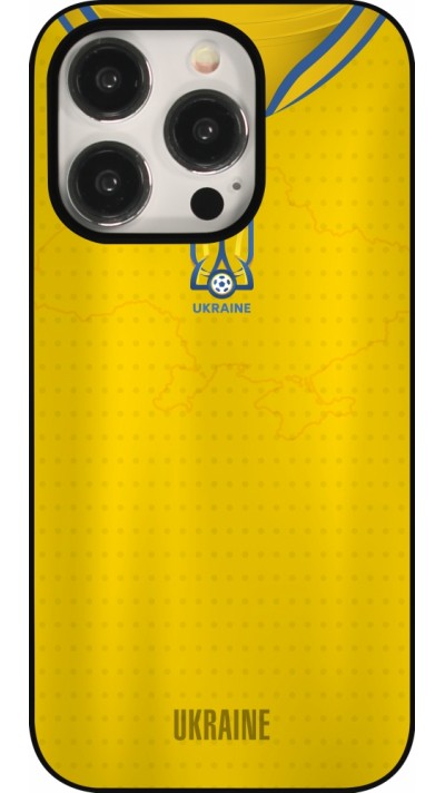 iPhone 15 Pro Case Hülle - Fussballtrikot Ukraine