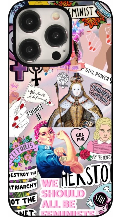 iPhone 15 Pro Case Hülle - Girl Power Collage