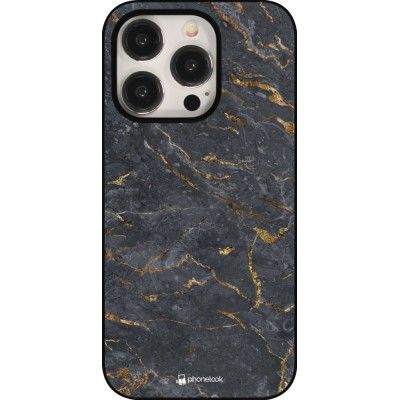 Coque iPhone 15 Pro - Grey Gold Marble