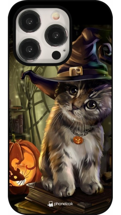 iPhone 15 Pro Case Hülle - Halloween 21 Witch cat