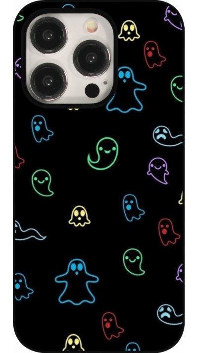 iPhone 15 Pro Case Hülle - Halloween 2024 colorful ghosts