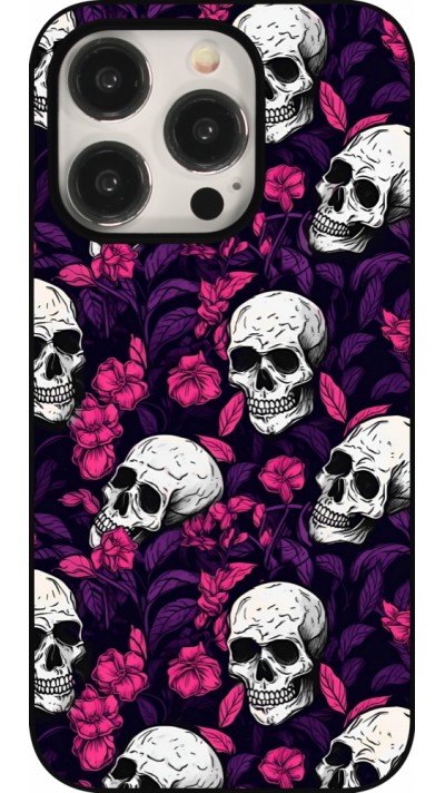 iPhone 15 Pro Case Hülle - Halloween 2024 romantic skulls