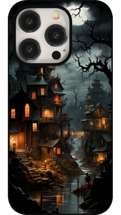 Coque iPhone 15 Pro - Halloween 2024 scary town