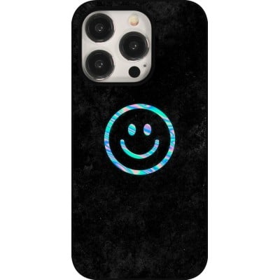 Coque iPhone 15 Pro - Happy smiely irisé