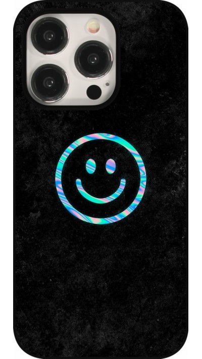 iPhone 15 Pro Case Hülle - Happy smiley irisirt