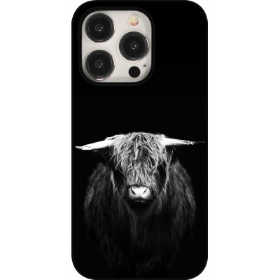 Coque iPhone 15 Pro - Highland calf black