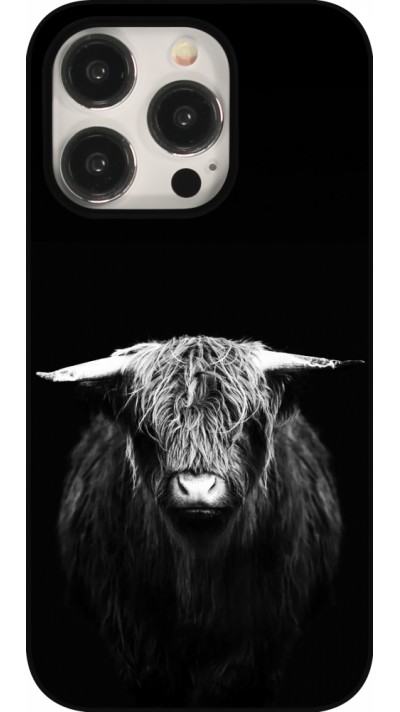 iPhone 15 Pro Case Hülle - Highland calf black