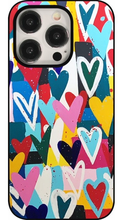 iPhone 15 Pro Case Hülle - Joyful Hearts