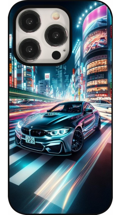 Coque iPhone 15 Pro - BMW M4 Tokyo Night