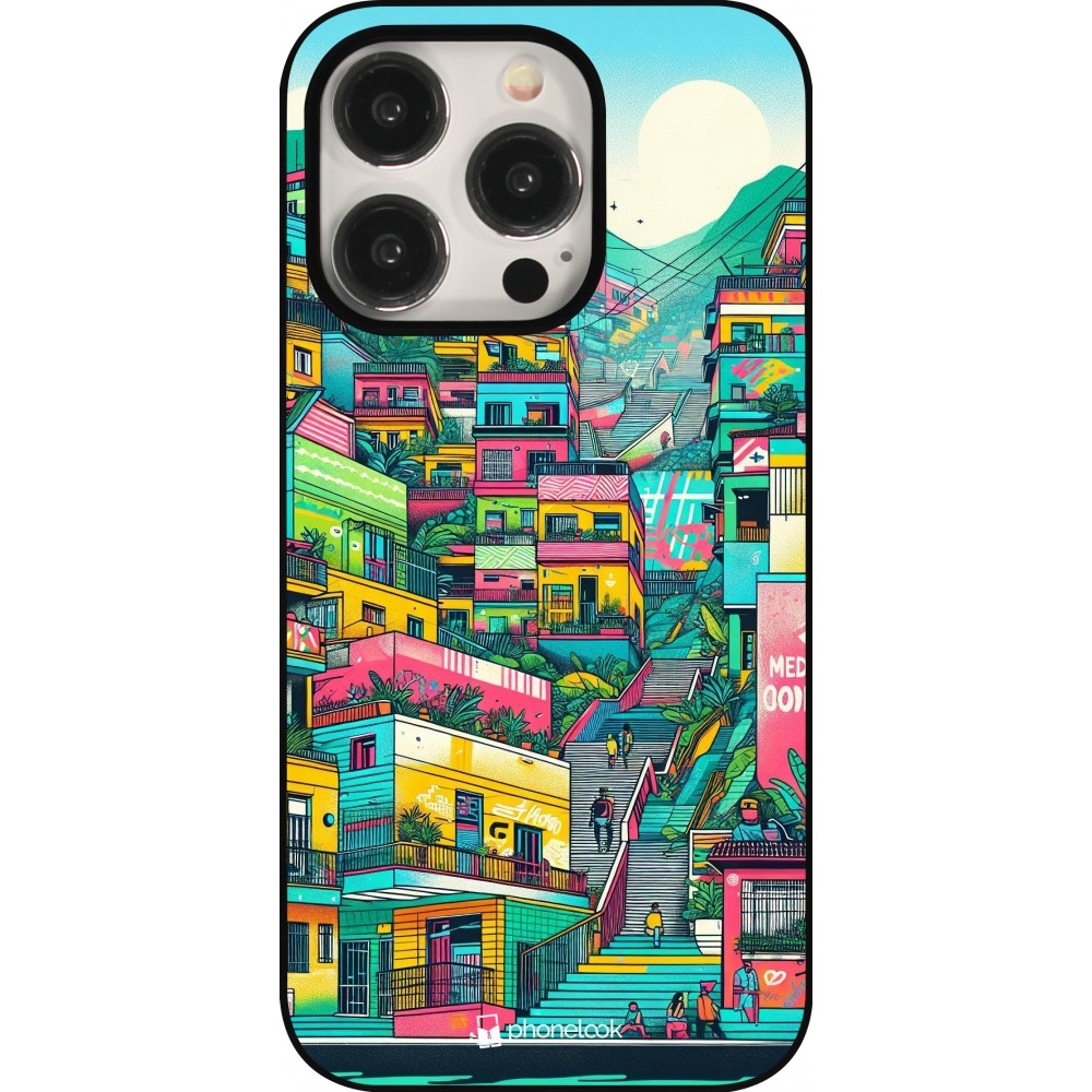 Coque iPhone 15 Pro - Medellin Comuna 13 Art