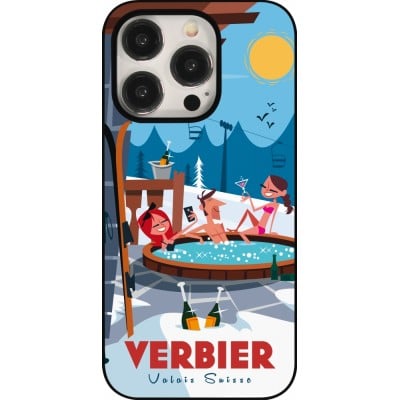 Coque iPhone 15 Pro - Verbier Mountain Jacuzzi