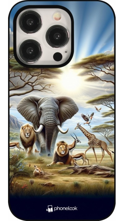 iPhone 15 Pro Case Hülle - Afrikanisches Wildleben