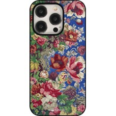 Coque iPhone 15 Pro - Vintage Art Flowers