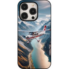 Coque iPhone 15 Pro - Vol Alpin Suisse