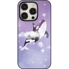 Coque iPhone 15 Pro - Whale in sparking stars