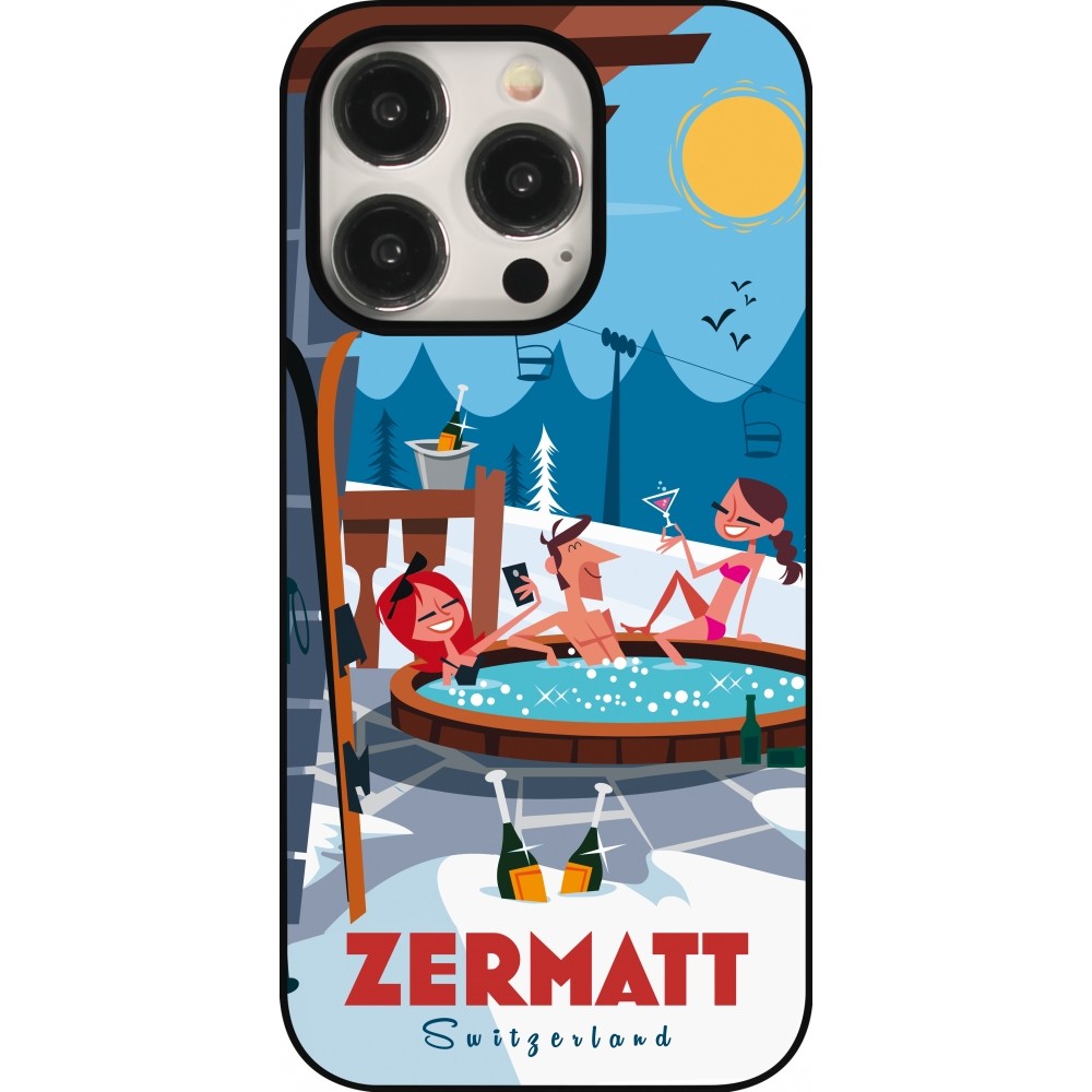 Coque iPhone 15 Pro - Zermatt Mountain Jacuzzi