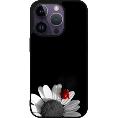 iPhone 15 Pro Case Hülle - Silikon schwarz Black and white Cox