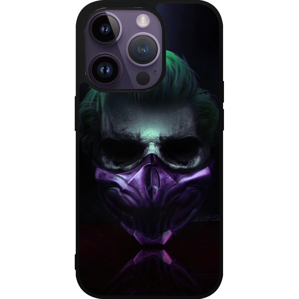 Coque iPhone 15 Pro - Silicone rigide noir Halloween 20 21