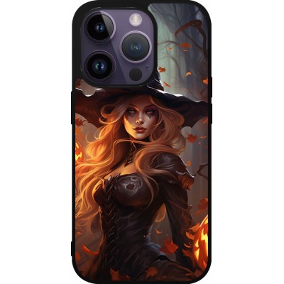 Coque iPhone 15 Pro - Silicone rigide noir Halloween 2024 sexy witch