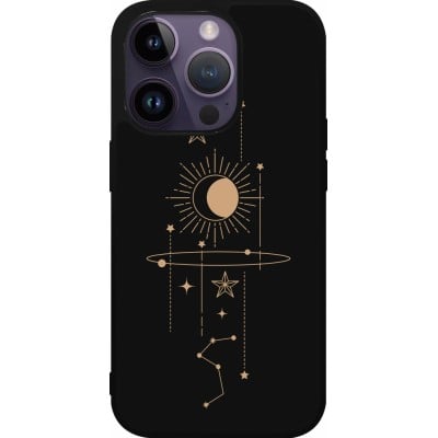 Coque iPhone 15 Pro - Silicone rigide noir Spring 23 astro