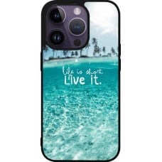 Coque iPhone 15 Pro - Silicone rigide noir Summer 18 24