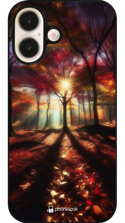 Coque iPhone 16 - Automne doré glare