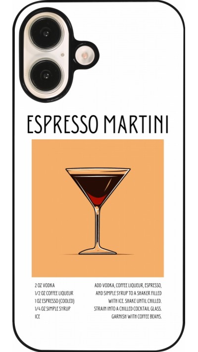 Coque iPhone 16 - Cocktail recette Espresso Martini