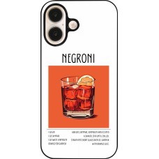 iPhone 16 Case Hülle - Cocktail Rezept Negroni