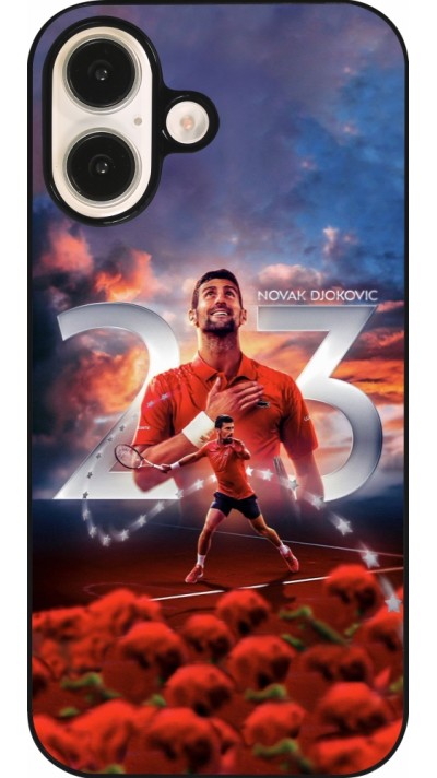 Coque iPhone 16 - Djokovic 23 Grand Slam