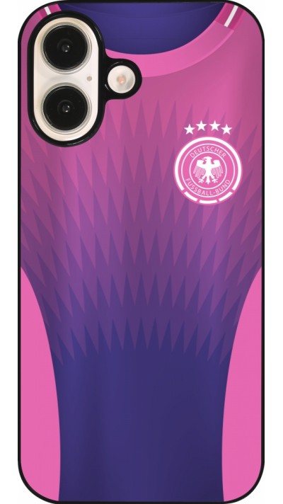 Coque iPhone 16 - Maillot de football Allemagne Extérieur personnalisable