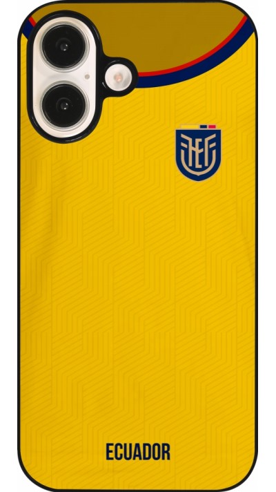 Coque iPhone 16 - Maillot de football Equateur 2022