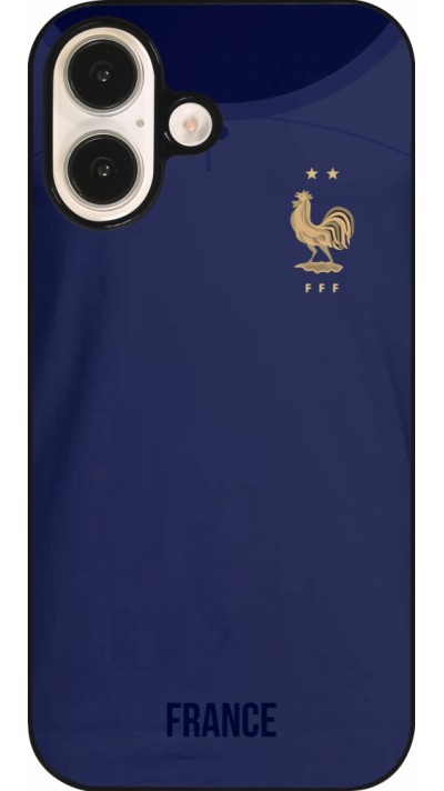 Coque iPhone 16 - Maillot de football France 2022 personnalisable