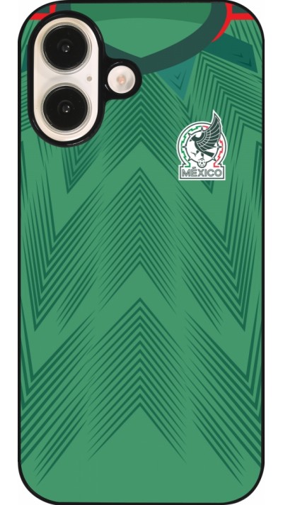 Coque iPhone 16 - Maillot de football Mexique 2022 personnalisable