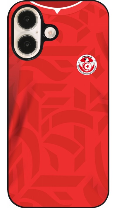 Coque iPhone 16 - Maillot de football Tunisie 2022 personnalisable