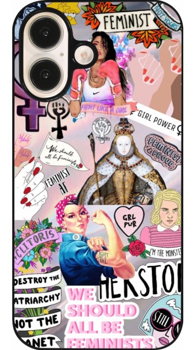 Coque iPhone 16 - Girl Power Collage