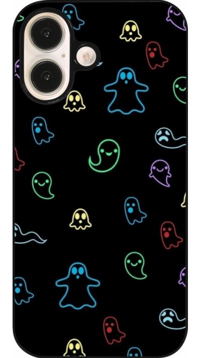 Coque iPhone 16 - Halloween 2024 colorful ghosts