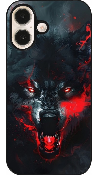 Coque iPhone 16 - Halloween 2024 mad werewolf